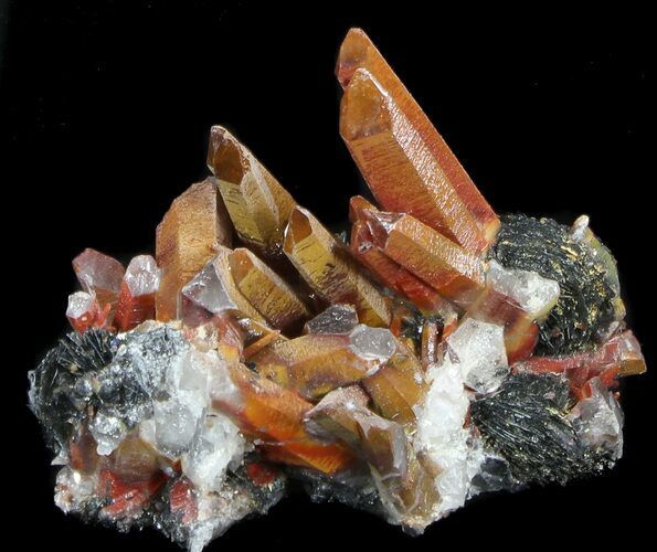 Quartz Crystals With Hematite - Jinlong Hill, China #35948